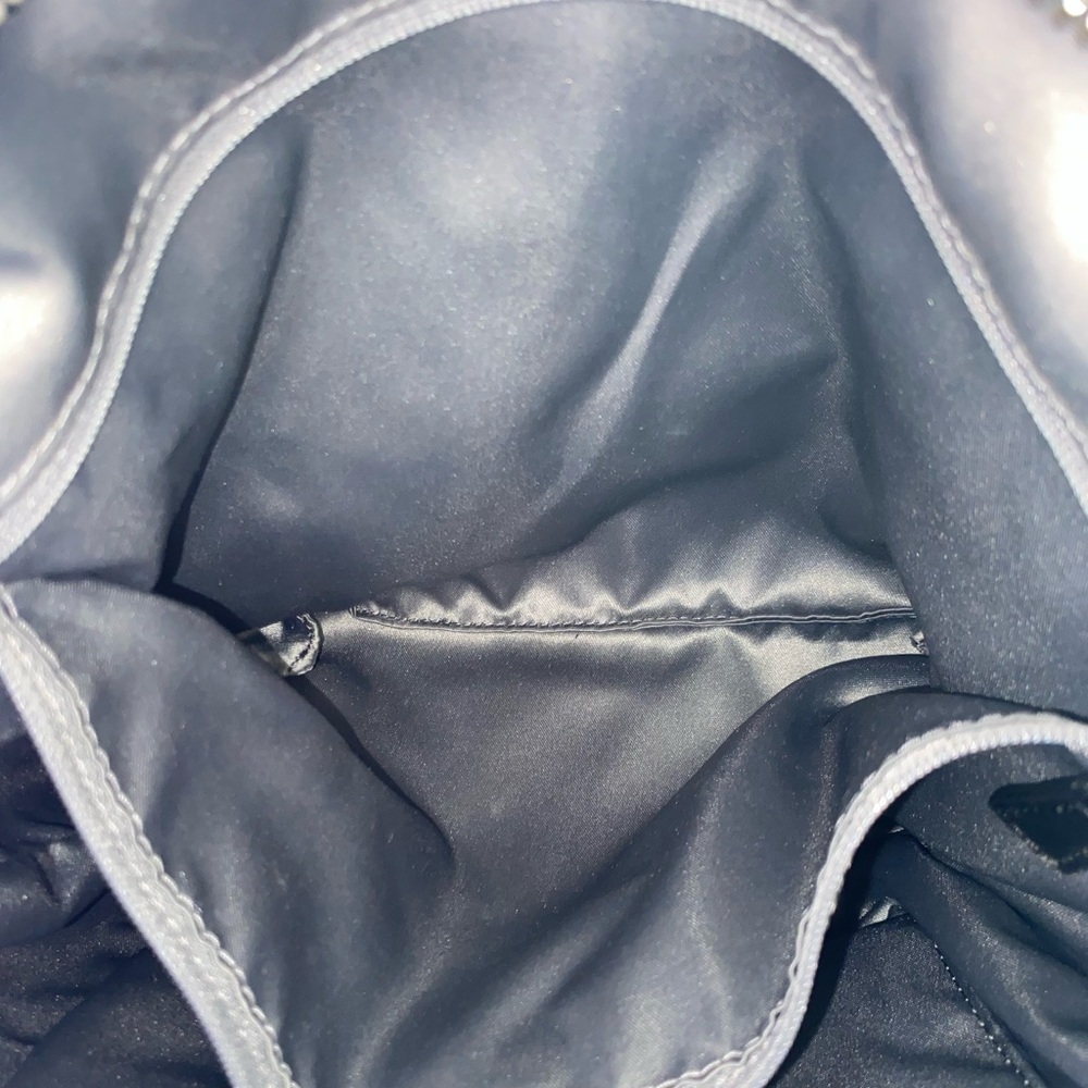 Coach Purple Camo Nylon Tote with Black Leather Trim - Picture 7 of 10